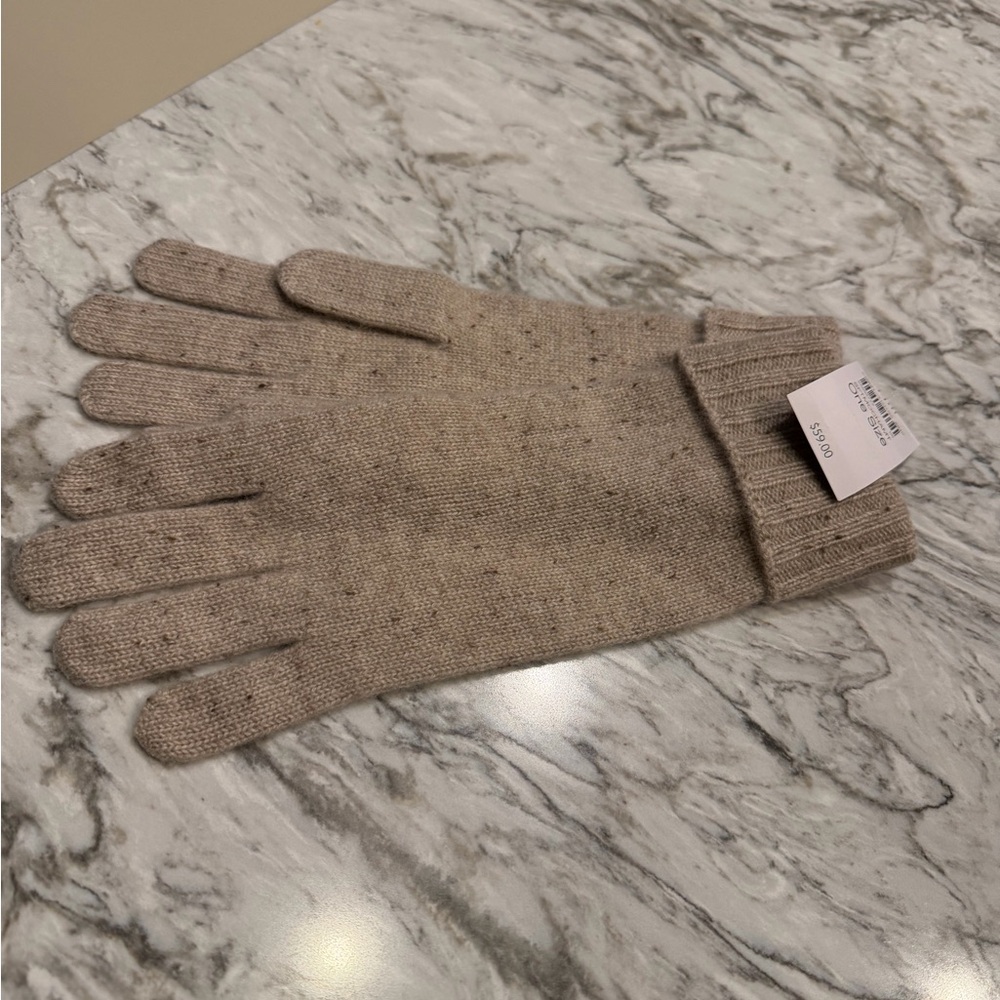 J. Jill Taupe Cashmere Gloves